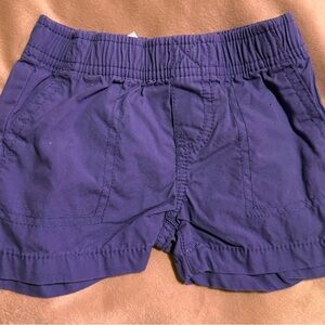 Kids Blue Elastic Waist Shorts